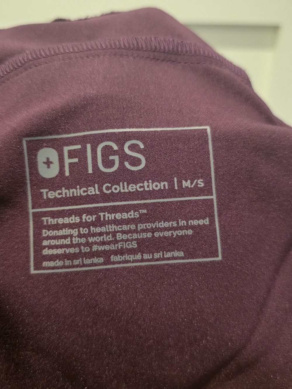 FIGS Tansen Mens Deep Purple Jogger Scrub Pants Medium Short Limited Edition